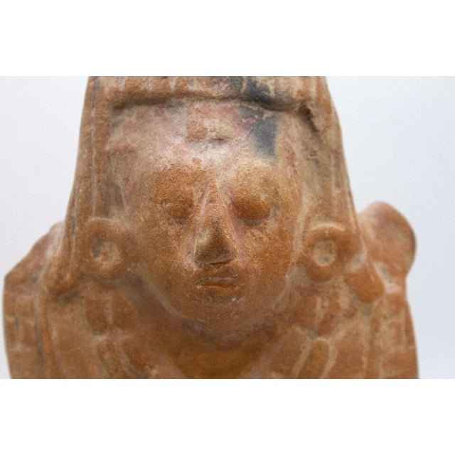Ceramic Pre-Columbian Mexico Mayan Rattle Terracotta Pottery For Sale - Image 7 of 10