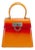 Salvatore Ferragamo Iconic Top Handle 212193 Leather Airbrush Orange Bag For Sale