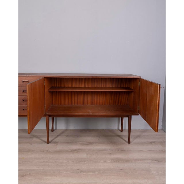 Vintage Italian Teak Sideboard, 1960s For Sale - Image 9 of 15