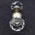 Mid 20th Century Mid 20th Century Faceted Glass Doorknob Set With Nickel Rosettes For Sale - Image 5 of 7