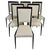 Vintage Italian Chairs in Black Lacquered and Cream Velvet by Vittorio Dassi, 1950s, Set of 6 For Sale - Image 10 of 10