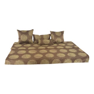 Waterproof Table Runner and 4 Pillows Handmade New For Sale