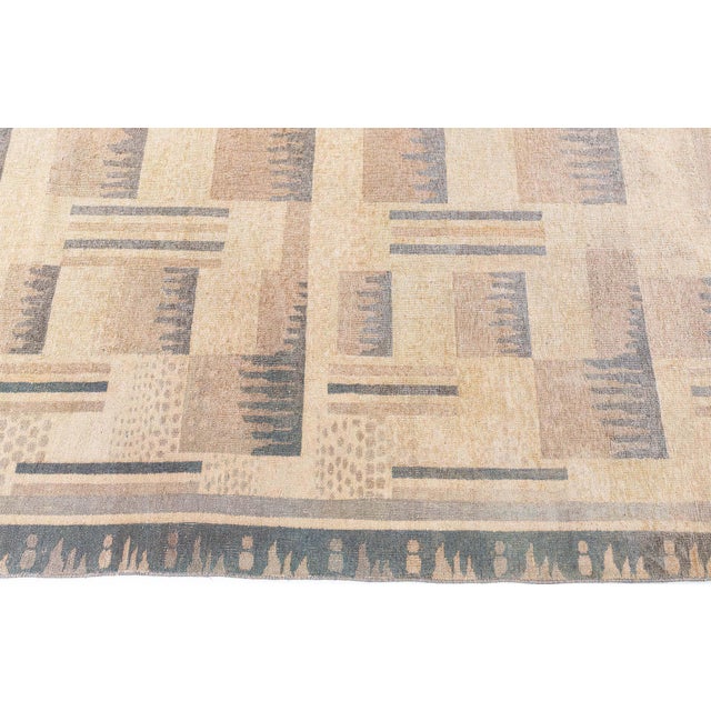 Vintage French Art Deco Wool Rug Doris Leslie Blau For Sale In New York - Image 6 of 9