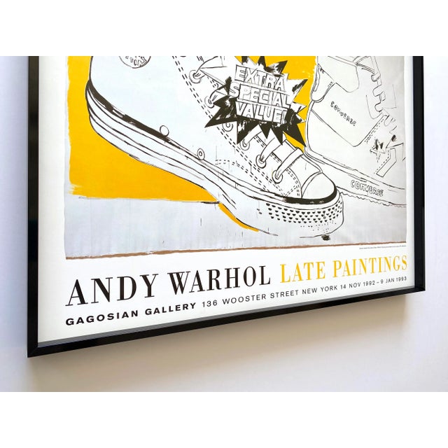 Andy Warhol Vintage 1992 Lithograph Print Framed Pop Art