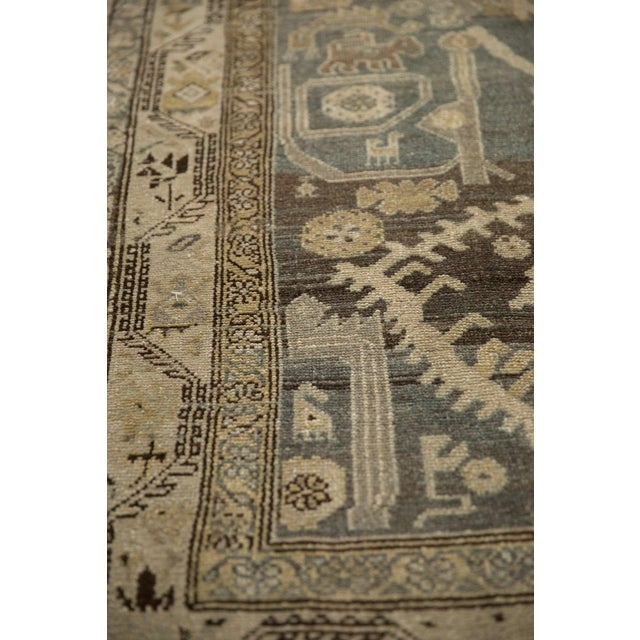 Silver Vintage Distressed Hamadan Rug Runner - 3'9" x 8'5" For Sale - Image 8 of 12