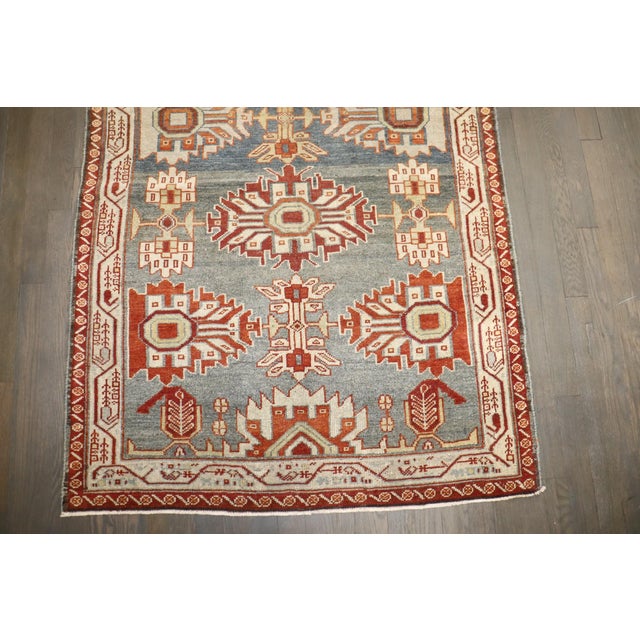 Textile Malayer Antique Runner , 3'5'' X 9'11'' For Sale - Image 7 of 8