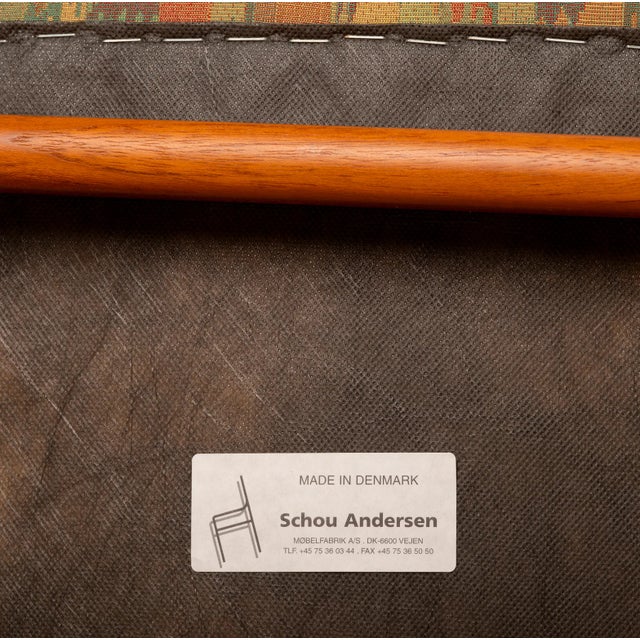 1980s Scandinavian Modern Teak Dining Chairs by Andersen Schou, Denmark - Set of 8 For Sale - Image 12 of 12