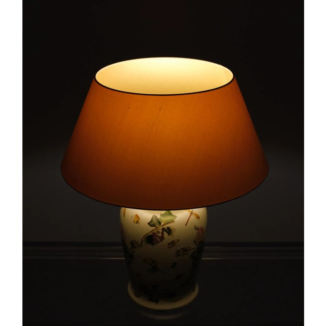 Ceramic Large Classic Hand-Painted Table Lamp, Germany, 1999 For Sale - Image 7 of 9