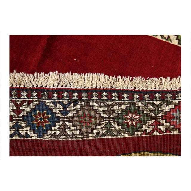 Modern Pasargad DC Animal Pictorial Lion Hand Knotted Wool Rug For Sale - Image 3 of 3