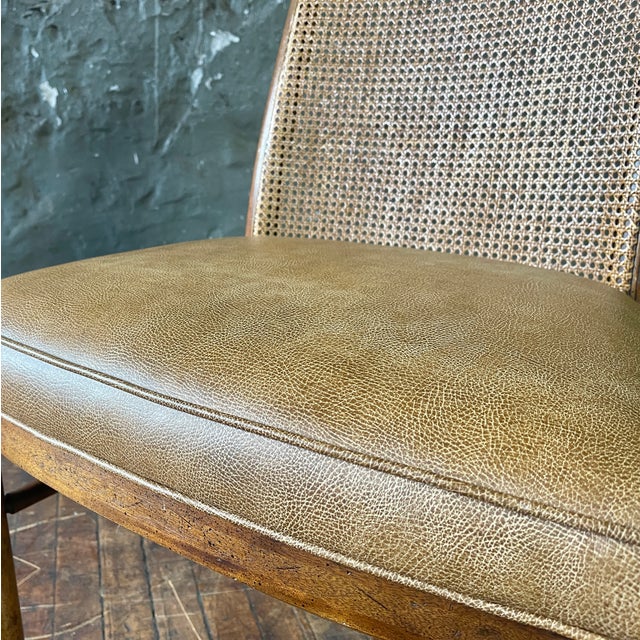 1970s Mid Century Wellington Park by Drexel Heritage Oak Cane Back