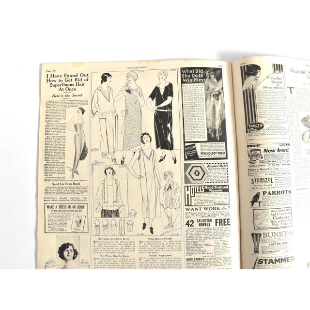 Gray Antique 1920s Art Deco Fashion Magazine For Sale - Image 8 of 10