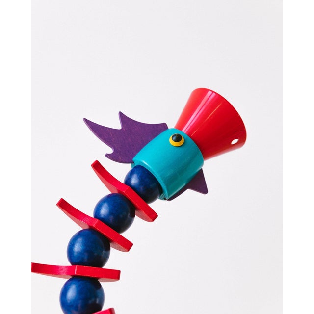 Very beautiful and rare postmodern desk lamp by HABA from the 80s, 90s. The flexible lamp can serve as a desk or bedside...