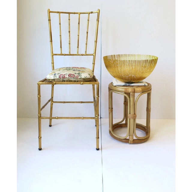 Gold Centerpiece Fruit Vegetable Bowl Basket For Sale - Image 4 of 11