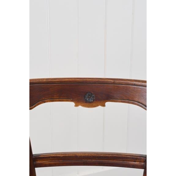 English Antique Edwardian Bentwood Occasional Chair With Hand Tied Cane Seat For Sale - Image 3 of 11