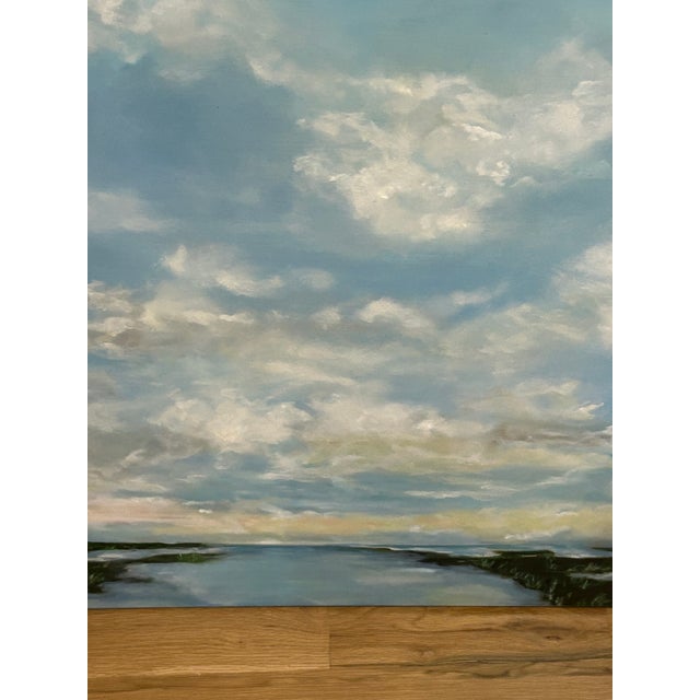 Elizabeth Berry Everglades and Clouds Oil Painting 40x30 For Sale - Image 6 of 9