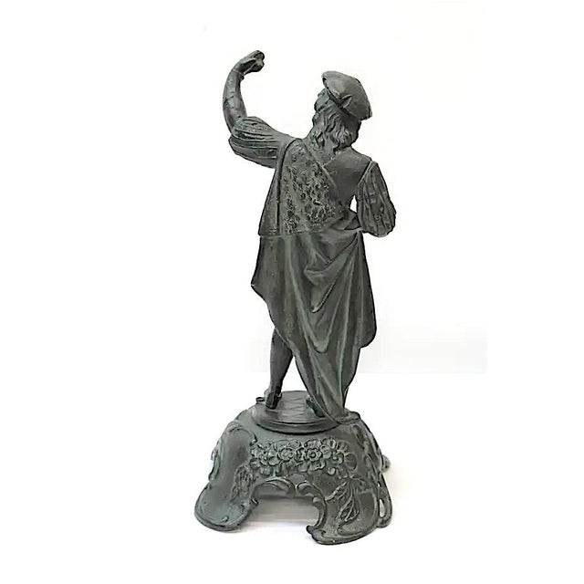 Spelter Sculpture of a Cavalier For Sale In San Francisco - Image 6 of 7