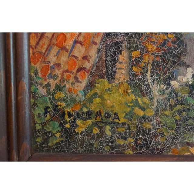 1960s Mid Century Fidel Figueroa Taxco Mexico Painting For Sale - Image 5 of 11