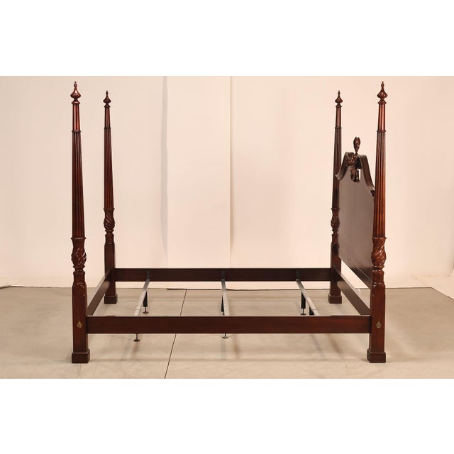 Henkel Harris King Mahogany Poster Bed For Sale - Image 17 of 18