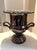 Vintage trophy style wine cooler / champagne bucket with ornate scroll & floral details around the rim and on handles....
