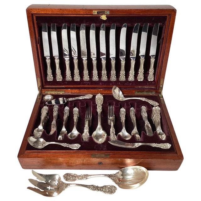Sterling Silver Flatware Set Francis 1st 95 Pieces Chairish