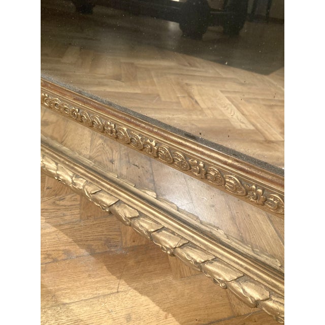 Antique French Louis XV Style Full Length Giltwood Pier Mirrors, 19th Century, Set of 2 For Sale - Image 15 of 18