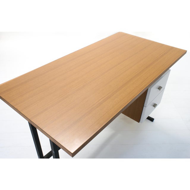1960s Vintage Modernist Writing Desk, 1960s For Sale - Image 5 of 11