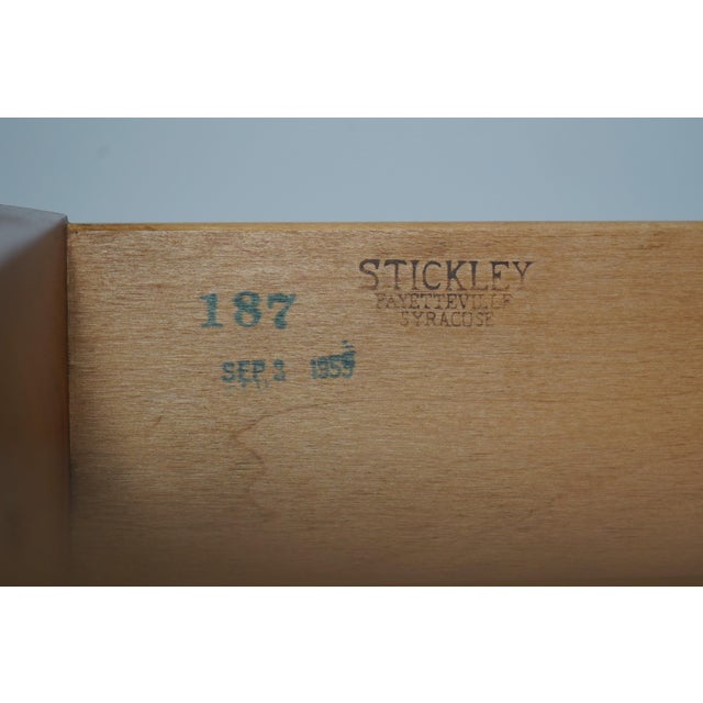 Stickley Queen Anne Cherry Flat Top Highboy For Sale - Image 18 of 18