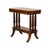 Vintage Neoclassical Walnut Side Table W/ Reeded Columns & Lower Shelf 25x13.5x22 For Sale - Image 4 of 11