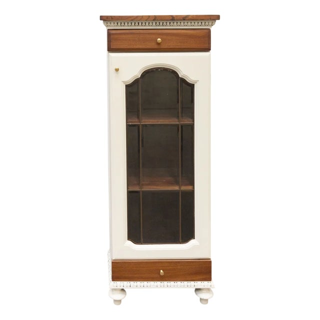 Vintage Oak Display Cabinet, 1950s For Sale