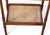 Traditional Regency Style Two Tier Mahogany & Embroidered Silk Tray Table For Sale - Image 3 of 3