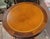 American Fine 1940s Leather Top Drum Table Brass Lion Feet For Sale - Image 3 of 9