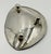 1960s Los Castillo Taxco Silver Plate Tripod Catchall With Lapis & Azurite Stone Inlay For Sale - Image 12 of 18