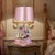 Pink Large Mid-Century D. Poloniato Capodimonte Porcelain Table Lamp Courting Couple Harp For Sale - Image 8 of 18