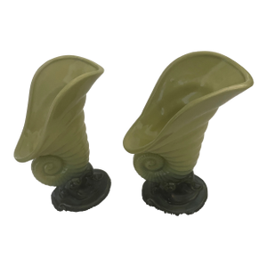 Pair of Roseville Glazed Vases