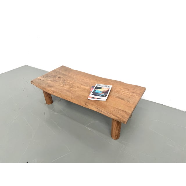 Brutalist Free-Form Coffee Table in Oak, 1950s For Sale - Image 4 of 18