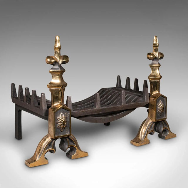 1900s Antique Victorian Art Nouveau Fireplace Set For Sale - Image 11 of 11