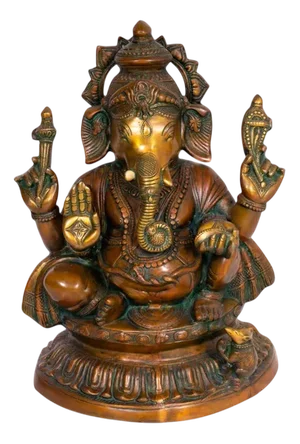 Brass Statue of Ganesh, Northern India