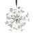 Contemporary White Butterfly Murano Glass Sputnik Chandelier For Sale