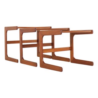 Nesting Tables from Salin Nyborg, Denmark, 1960s, Set of 3 For Sale