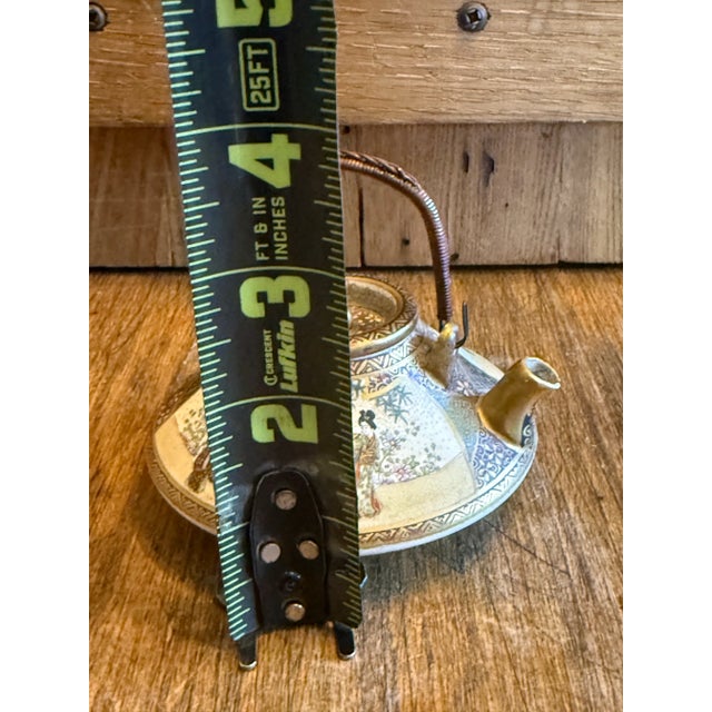 Antique Meiji Period Japanese Satsuma Tea Pot Japan, 19th Century a True Asian Beauty For Sale - Image 9 of 11