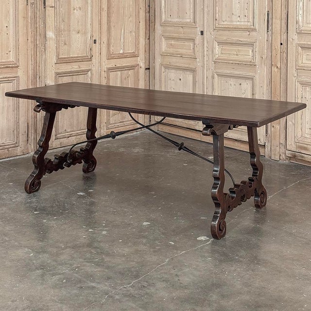 19th Century Rustic Italian Dining Table was lovingly hand-crafted from dense, old-growth oak to last for centuries! The...