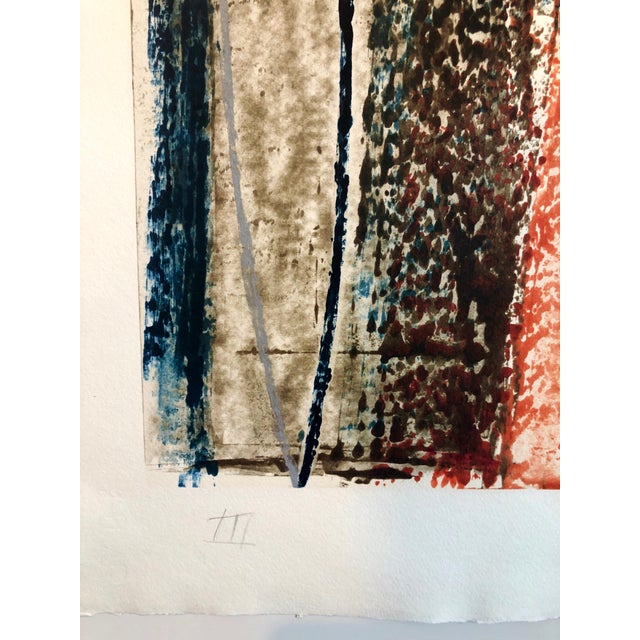 1980s Larry Brown, Abstract Expressionist American Modernist Oil Monotype Monoprint Painting, 1989 For Sale - Image 5 of 8