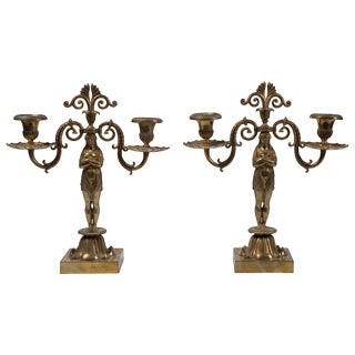 French Candleholders, 19th Century, Set of 2 For Sale