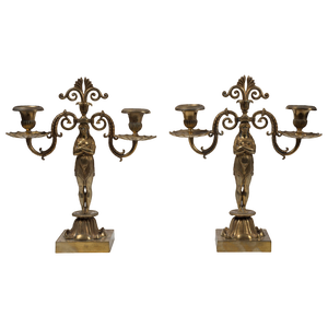 French Candleholders, 19th Century, Set of 2