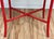 Vintage Weathered Red Wicker Table For Sale - Image 12 of 12