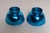 Pair of Mid-Century Modern Turquoise Anodized Aluminum Sherbets / Bowls For Sale - Image 4 of 9