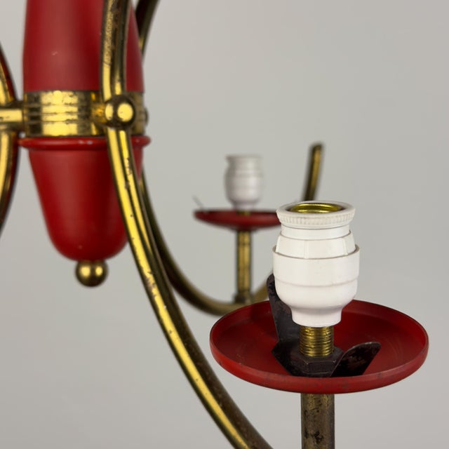 Mid-Century Chandelier from Stilnovo, Italy, 1940s-1950s For Sale - Image 15 of 18