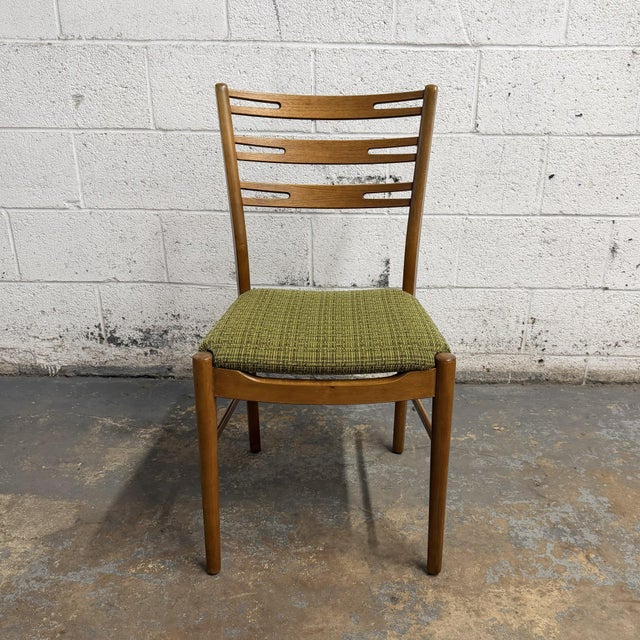 Mid-Century Modern Set of 4 Danish Teak Back Beech Frame Farstrup Model 219 Dining Chairs, Circa 1960's Mid Century For Sale - Image 3 of 10