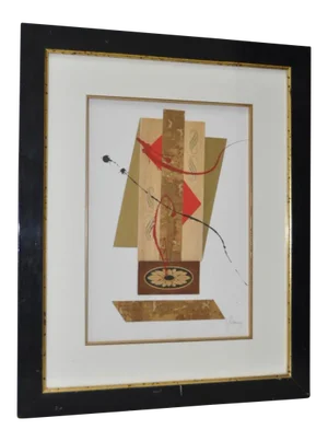 Vintage Wood Paint & Paper Painting