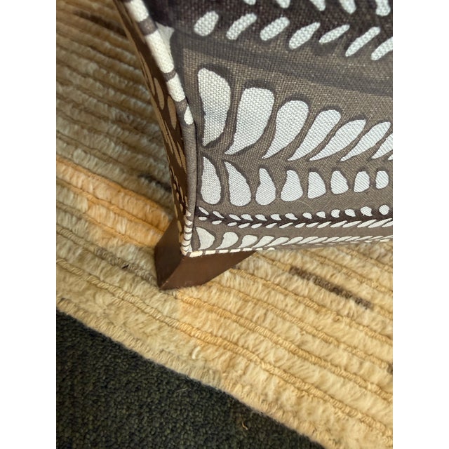 Textile Lee Industries for Grace Home Furnishings Bespoke Lounge Armchair For Sale - Image 7 of 12